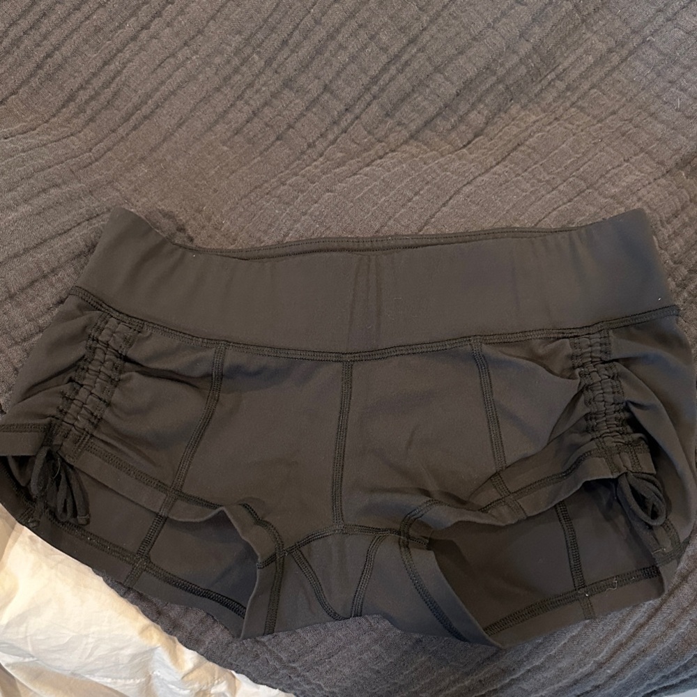 Lululemon Black Cinch Shorts